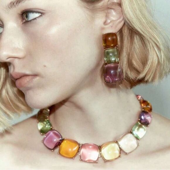 Multicolor necklace A831 - Picture 1 of 4